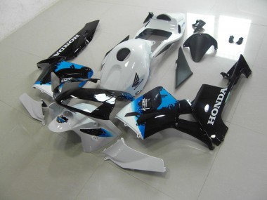 Kits Carenagem Honda CBR 600RR 2003-2004 - Branco Preto Azul