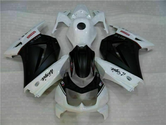 Kits Carenagem Kawasaki EX250 2008-2012 - Branco Preto Ninja