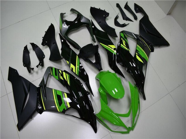 Kits Carenagem Kawasaki ZX6R 2013-2018 - Verde Preto Kits Carenagem Kawasaki ZX6R 2013-2018 - Verde Preto