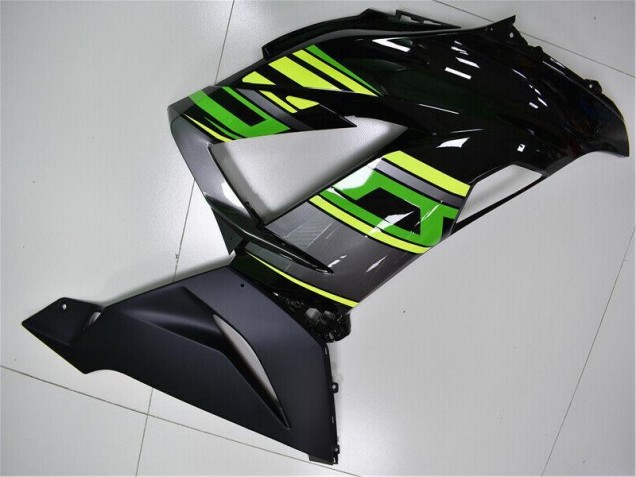 Kits Carenagem Kawasaki ZX6R 2013-2018 - Verde Preto Kits Carenagem Kawasaki ZX6R 2013-2018 - Verde Preto