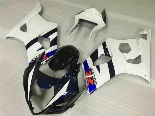 Kits Carenagem Suzuki GSXR 1000 K3 2003-2004 - Branco Preto Kits Carenagem Suzuki GSXR 1000 K3 2003-2004 - Branco Preto