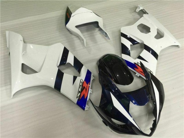 Kits Carenagem Suzuki GSXR 1000 K3 2003-2004 - Branco Preto Kits Carenagem Suzuki GSXR 1000 K3 2003-2004 - Branco Preto