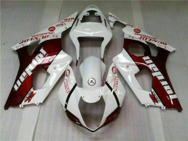 Kits Carenagem Suzuki GSXR 1000 K3 2003-2004 - Vermelho Branco