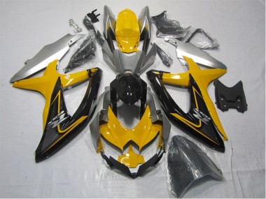 Kits Carenagem Suzuki GSXR 1000 K7 2007-2008 - Amarelo Preto