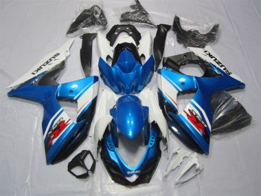 Kits Carenagem Suzuki GSXR 1000 K9 2009-2016 - Azul Branco