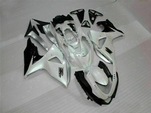 Kits Carenagem Suzuki GSXR 1000 K9 2009-2016 - Branco Preto Kits Carenagem Suzuki GSXR 1000 K9 2009-2016 - Branco Preto