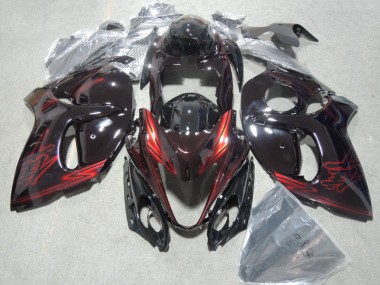 Kits Carenagem Suzuki GSXR 1300 Hayabusa 2008-2019 - Preto Vermelho