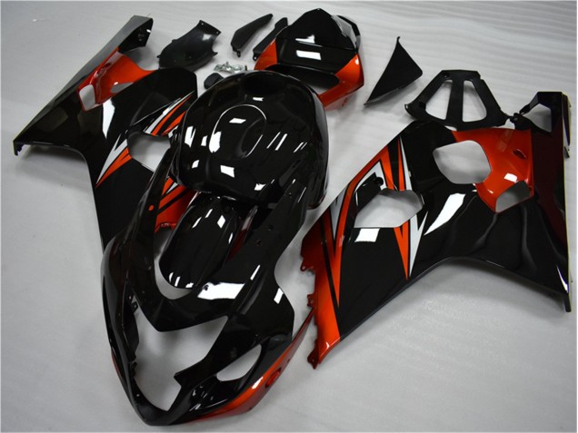 Kits Carenagem Suzuki GSXR 600 / 750 K4 2004-2005 - Laranja Preto Kits Carenagem Suzuki GSXR 600 / 750 K4 2004-2005 - Laranja Preto