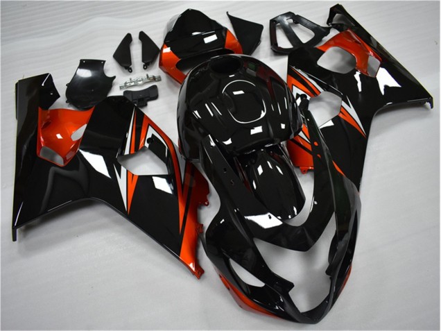 Kits Carenagem Suzuki GSXR 600 / 750 K4 2004-2005 - Laranja Preto Kits Carenagem Suzuki GSXR 600 / 750 K4 2004-2005 - Laranja Preto