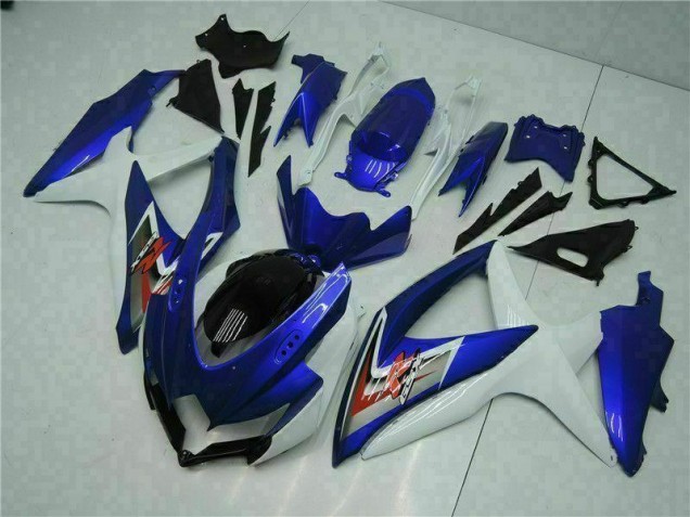 Kits Carenagem Suzuki GSXR 600 / 750 K8 2008-2010 - Azul Branco Kits Carenagem Suzuki GSXR 600 / 750 K8 2008-2010 - Azul Branco