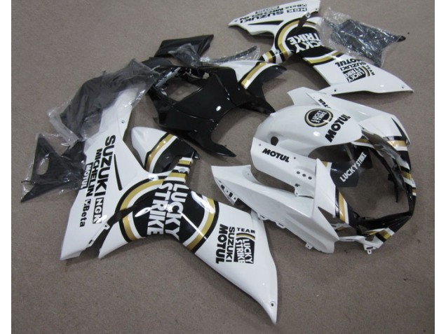 Kits Carenagem Suzuki GSXR 600 K11 2011-2021 - Branco Lucky Strike Preto Motul Kits Carenagem Suzuki GSXR 600 K11 2011-2021 - Branco Lucky Strike Preto Motul