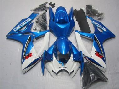 Kits Carenagem Suzuki GSXR 600 K6 2006-2007 - Azul Branco