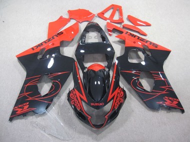 Kits Carenagem Suzuki GSXR 750 K4 2004-2005 - Vermelho Preto
