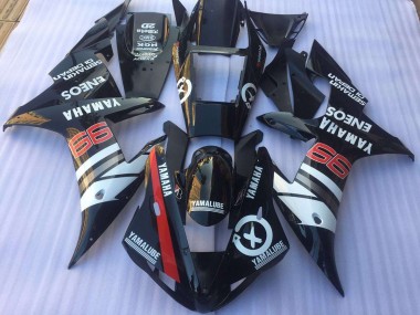 Kits Carenagem Yamaha R1 2002-2003 - Preto Branco