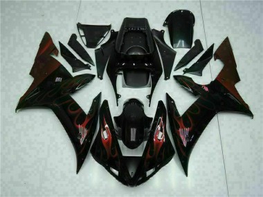 Kits Carenagem Yamaha R1 2002-2003 - Preto