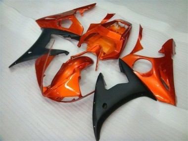 Kits Carenagem Yamaha R6 2003-2005 - Laranja Preto