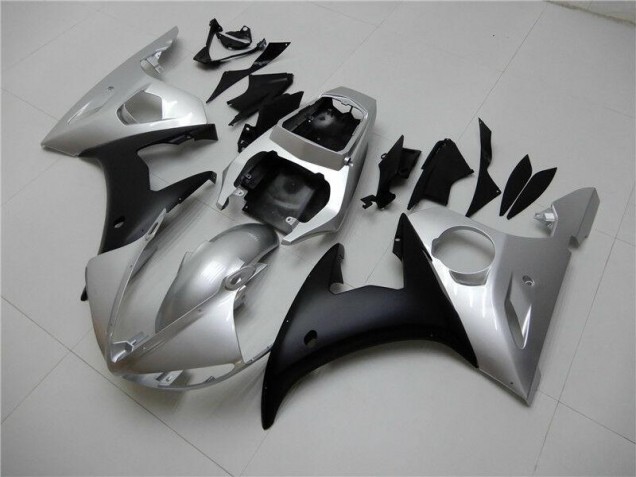 Kits Carenagem Yamaha R6 2003-2005 - Prata Preto Kits Carenagem Yamaha R6 2003-2005 - Prata Preto