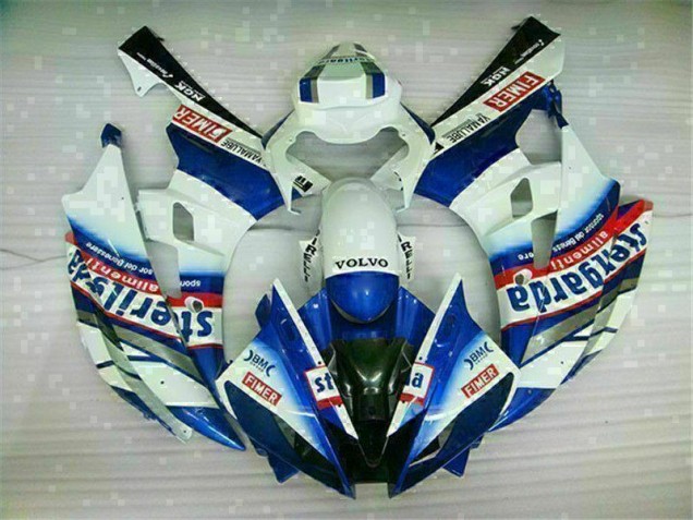 Kits Carenagem Yamaha R6 2006-2007 - Branco Azul Kits Carenagem Yamaha R6 2006-2007 - Branco Azul