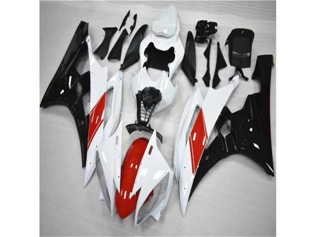 Kits Carenagem Yamaha R6 2006-2007 - Vermelho Branco Preto Kits Carenagem Yamaha R6 2006-2007 - Vermelho Branco Preto