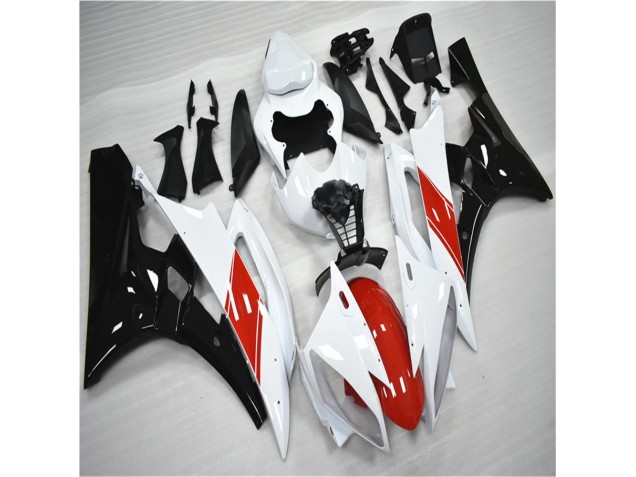 Kits Carenagem Yamaha R6 2006-2007 - Vermelho Branco Preto Kits Carenagem Yamaha R6 2006-2007 - Vermelho Branco Preto