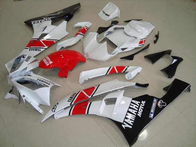 Kits Carenagem Yamaha R6 2006-2007 - Vermelho Branco Preto Kits Carenagem Yamaha R6 2006-2007 - Vermelho Branco Preto