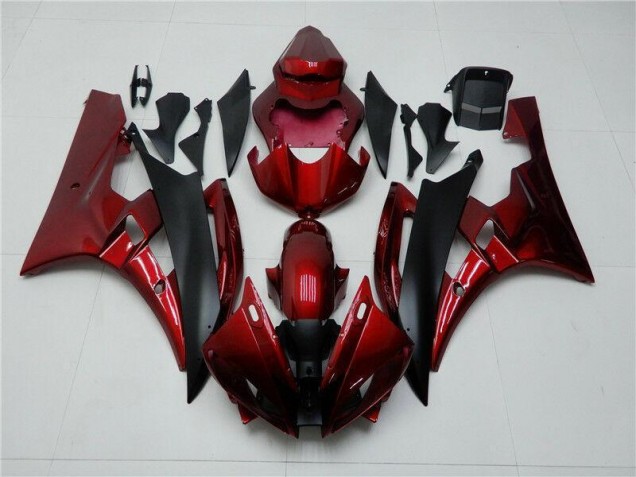 Kits Carenagem Yamaha R6 2006-2007 - Vermelho Preto Kits Carenagem Yamaha R6 2006-2007 - Vermelho Preto
