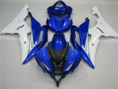 Kits Carenagem Yamaha R6 2008-2016 - Azul Branco Preto