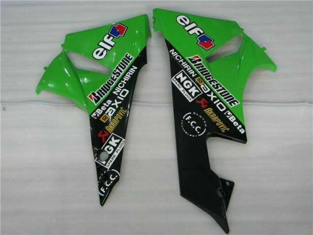 Kits Completo Carenagem Kawasaki ZX6R 2009-2012 - Preto Verde Kits Completo Carenagem Kawasaki ZX6R 2009-2012 - Preto Verde