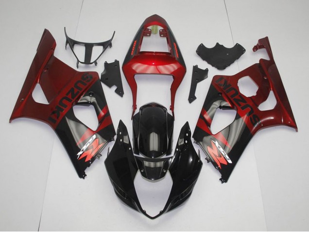 Kits Completo Carenagem Suzuki GSXR 1000 K3 2003-2004 - Preto Vermelho Kits Completo Carenagem Suzuki GSXR 1000 K3 2003-2004 - Preto Vermelho