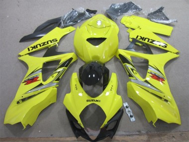Kits Completo Carenagem Suzuki GSXR 1000 K7 2007-2008 - Amarelo Preto