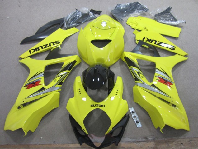 Kits Completo Carenagem Suzuki GSXR 1000 K7 2007-2008 - Amarelo Preto