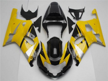 Kits Completo Carenagem Suzuki GSXR 600 / 750 K1 K2 K3 2001-2003 - Amarelo Preto