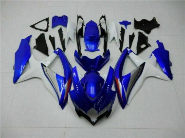Kits Completo Carenagem Suzuki GSXR 600 / 750 K8 2008-2010 - Azul Branco