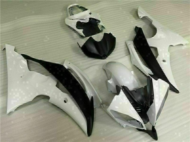 Kits Completo Carenagem Yamaha R6 2008-2016 - Branco Preto Kits Completo Carenagem Yamaha R6 2008-2016 - Branco Preto