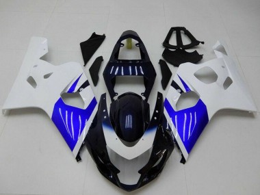 Carenagem Moto Suzuki GSXR 600/750 2004-2005 - Branco Azul Preto