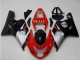 Carenagens Moto Suzuki GSXR 600/750 2004-2005 - Vermelho Prata Preto