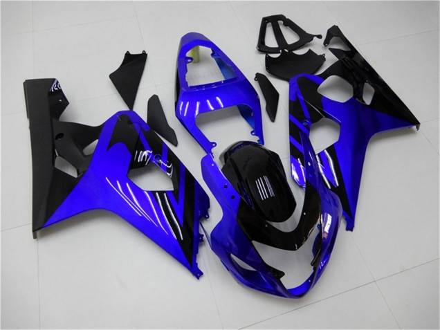 Carenagens Moto Suzuki GSXR 600/750 2004-2005 - Azul Preto Brilhante