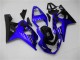 Carenagens Moto Suzuki GSXR 600/750 2004-2005 - Azul Preto Brilhante
