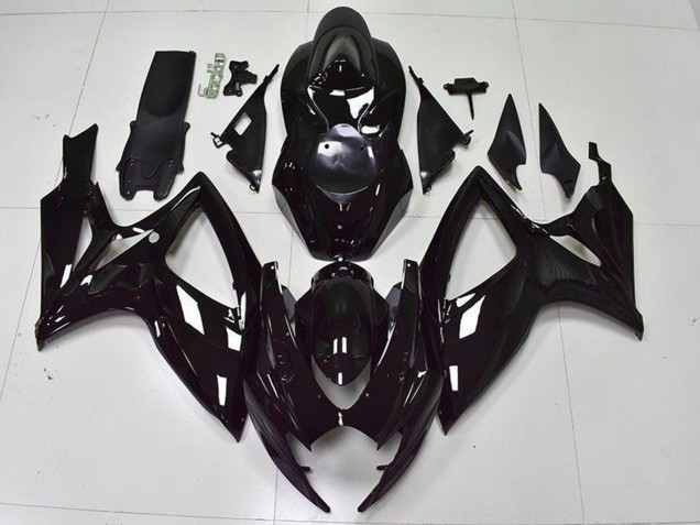 Carenagem Moto Suzuki GSXR 600/750 2006-2007 - Preto Brilhante