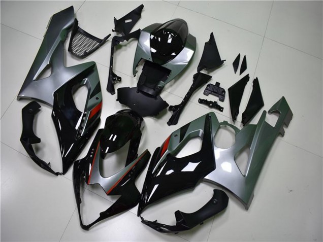 Carenagem Moto Suzuki GSXR 1000 2005-2006 - Preto Brilhante Prata