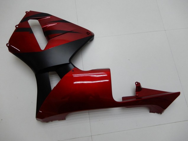 Carenagens Moto Honda CBR600RR 2003-2004 - Vermelho Preto Fosco Listra