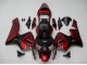 Carenagens Moto Honda CBR600RR 2003-2004 - Vermelho Preto Fosco Listra