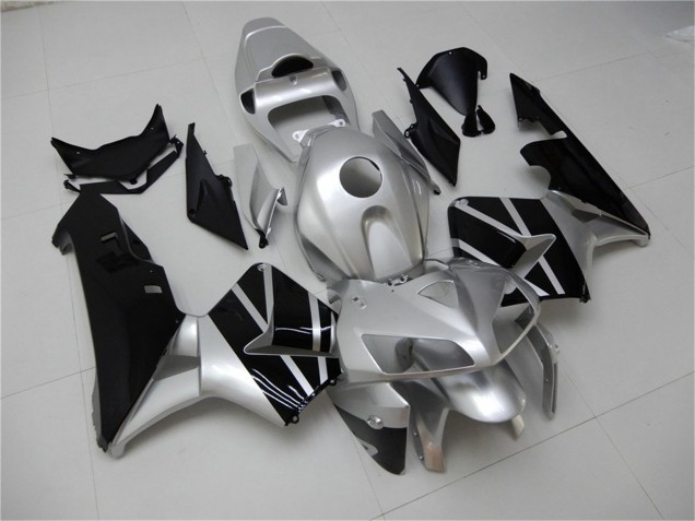 Carenagem Moto Honda CBR600RR 2005-2006 - Prata Preto