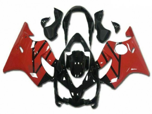Kits Carenagens Moto Honda CBR600 F4i 2004-2007 - Vermelho Preto Brilhante