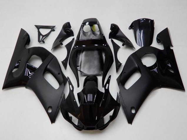 Carenagens Moto Yamaha YZF R6 1998-2002 - Preto Brilhante Preto Fosco