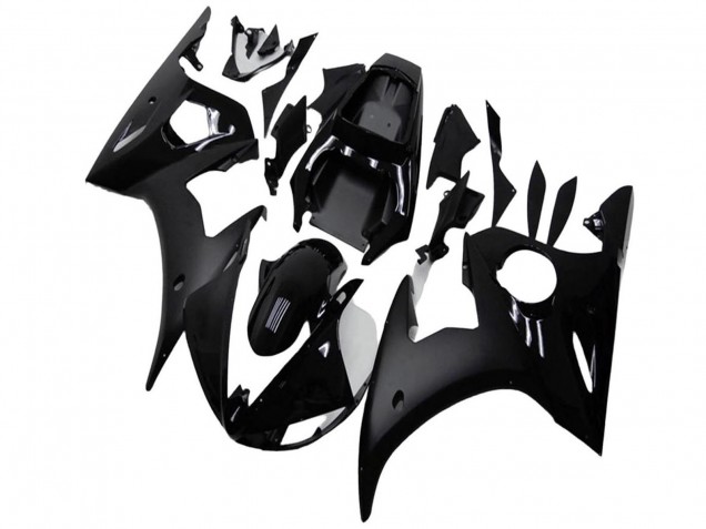 Carenagens Moto Yamaha YZF R6 2003-2004 - Preto Brilhante Preto Fosco