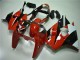 Carenagens Moto Kawasaki ZX6R 2000-2002 - Branco Vermelho Preto Brilhante