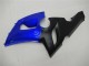 Carenagens Moto Kawasaki ZX6R 2005-2006 - Azul Preto Fosco