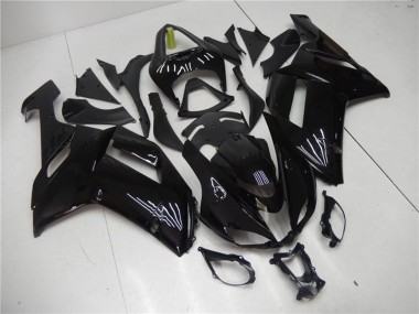 Kit Carenagens Moto Kawasaki ZX6R 2007-2008 - Preto Brilhante