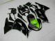 Carenagens Moto Kawasaki ZX6R 2009-2012 - Preto Brilhante Verde